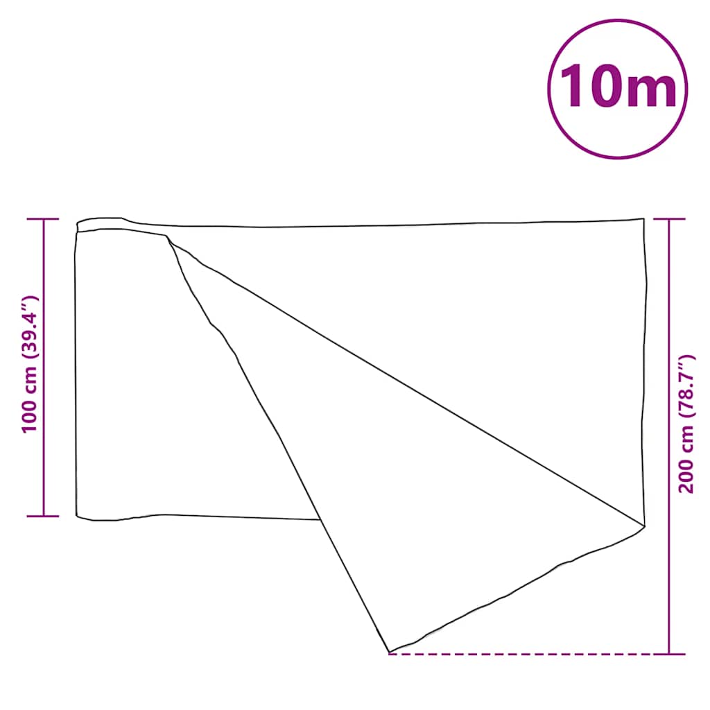 Privacy Net Anthracite 1x10 m HDPE 75 g/m²