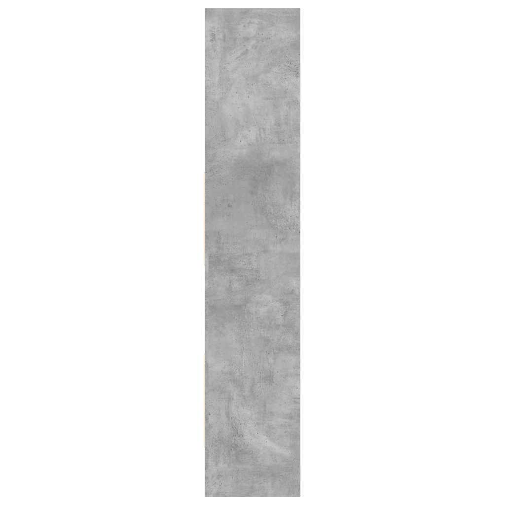 Book Cabinet Concrete Grey 60x35x180 cm Engineered Wood