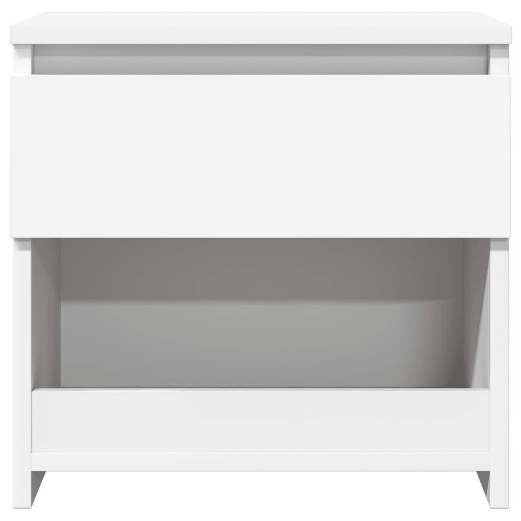 Bedside Cabinets 2 pcs White 40x30x39 cm Engineered Wood