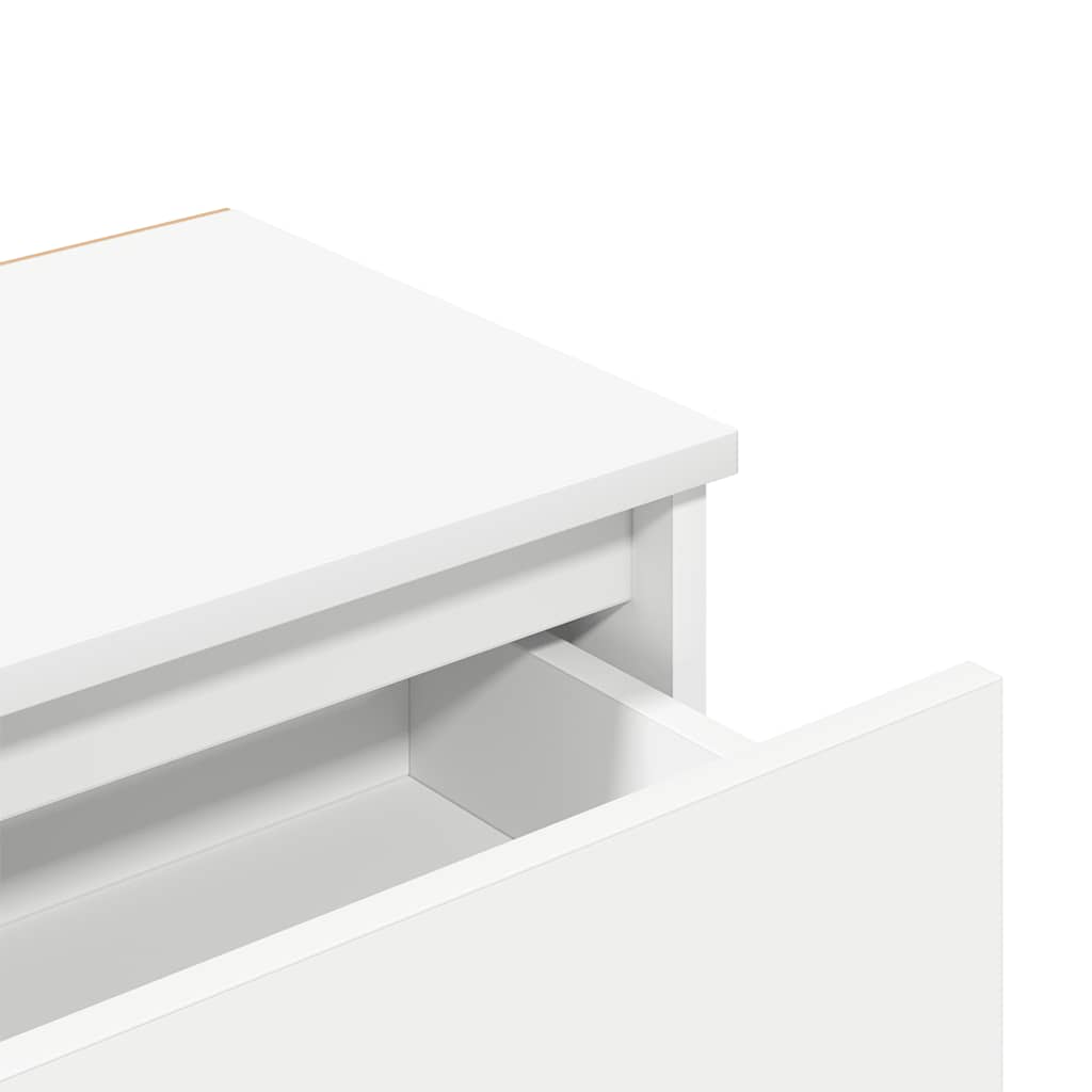 Bedside Cabinets 2 pcs White 40x30x39 cm Engineered Wood