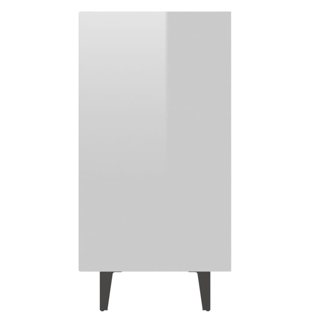 Sideboard High Gloss White 103.5x35x70 cm Engineered Wood