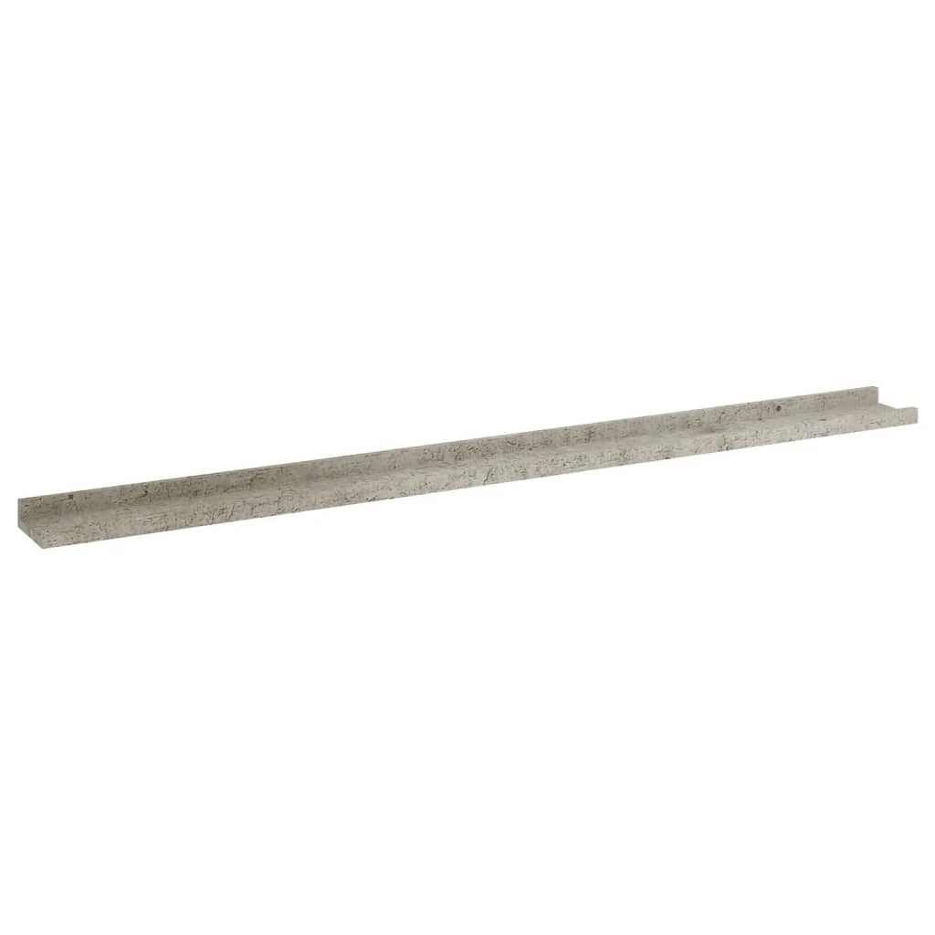 Wall Shelves 4 pcs Concrete Grey 115x9x3 cm