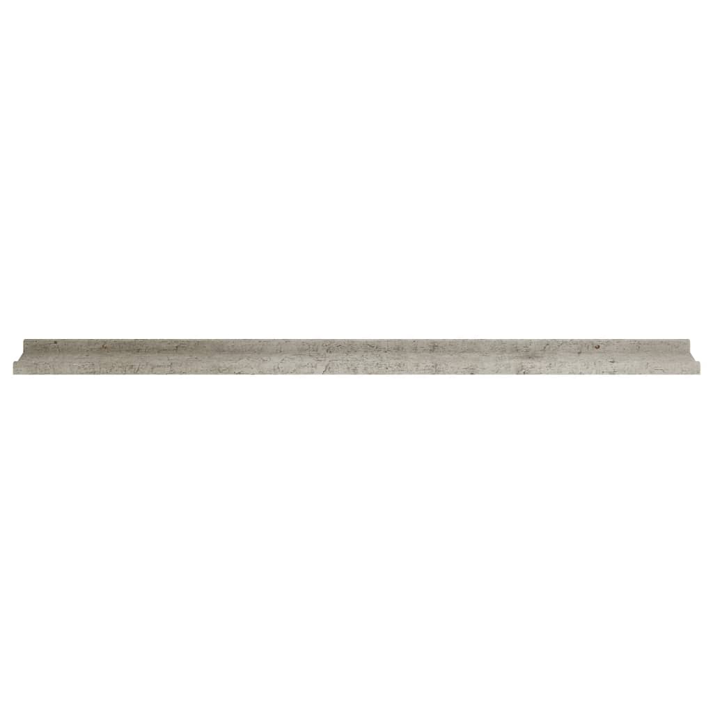 Wall Shelves 4 pcs Concrete Grey 115x9x3 cm