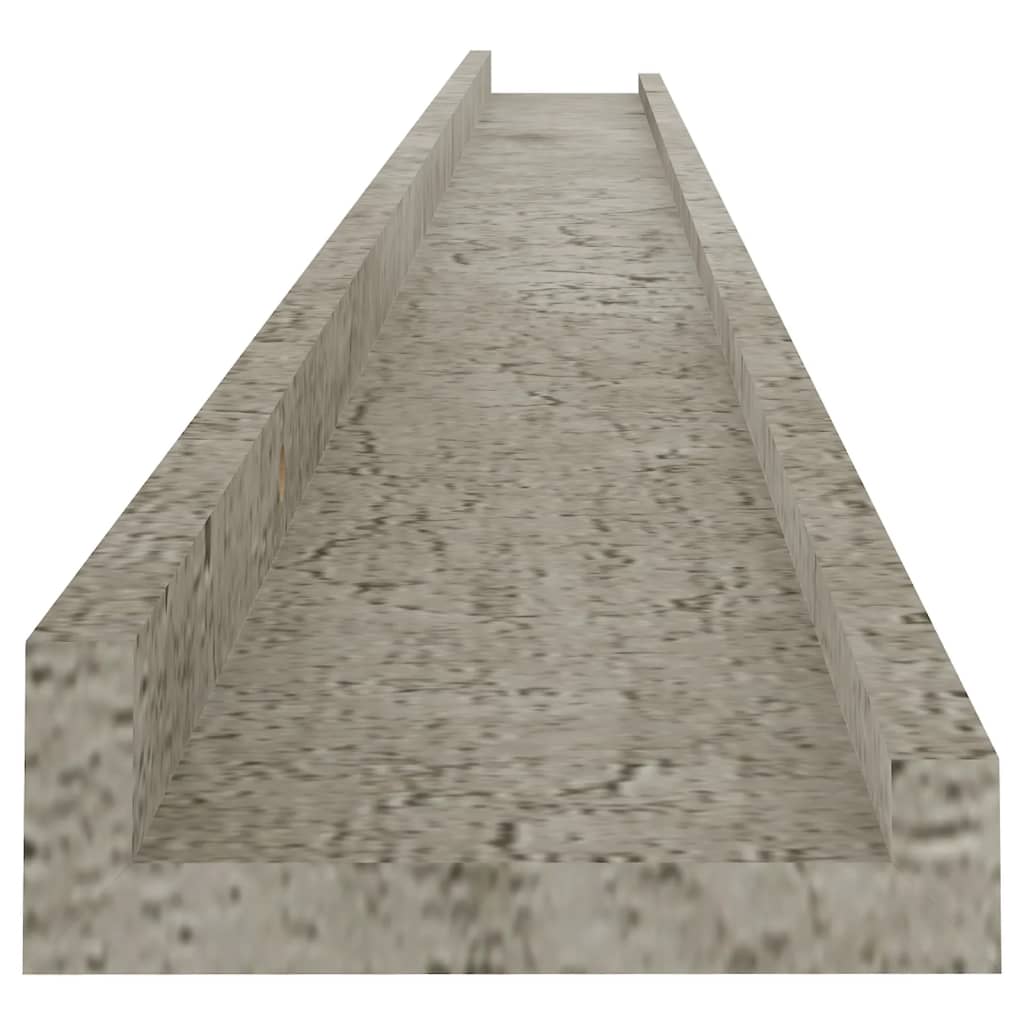 Wall Shelves 4 pcs Concrete Grey 115x9x3 cm