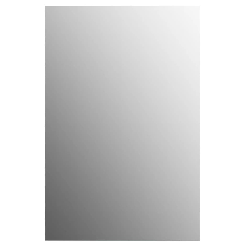 Wall Mirror with LED Lights Rectangular Glass