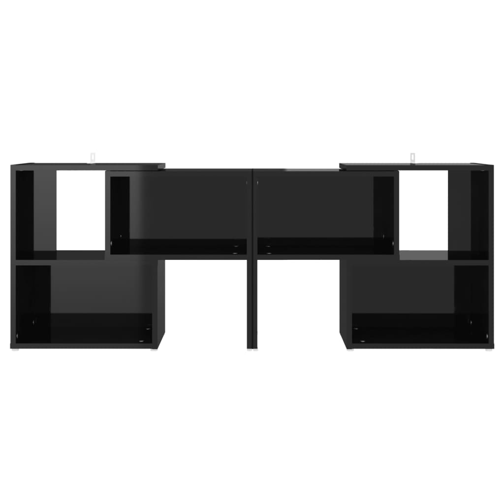 TV Cabinet High Gloss Black 104x30x52 cm Engineered Wood