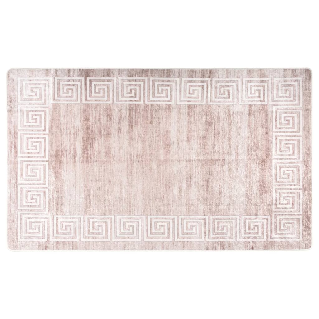 Rug Washable 120x180 cm Beige Anti Slip