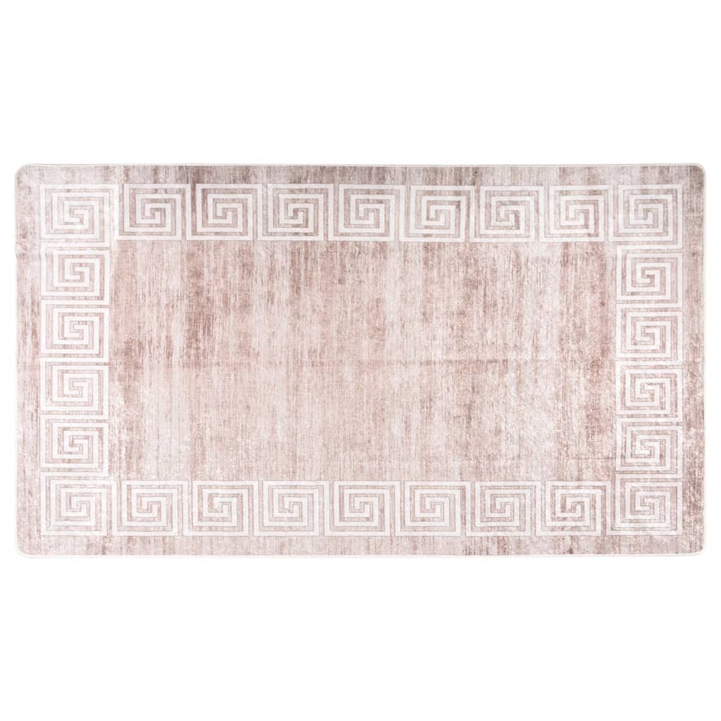 Rug Washable 190x300 cm Beige Anti Slip