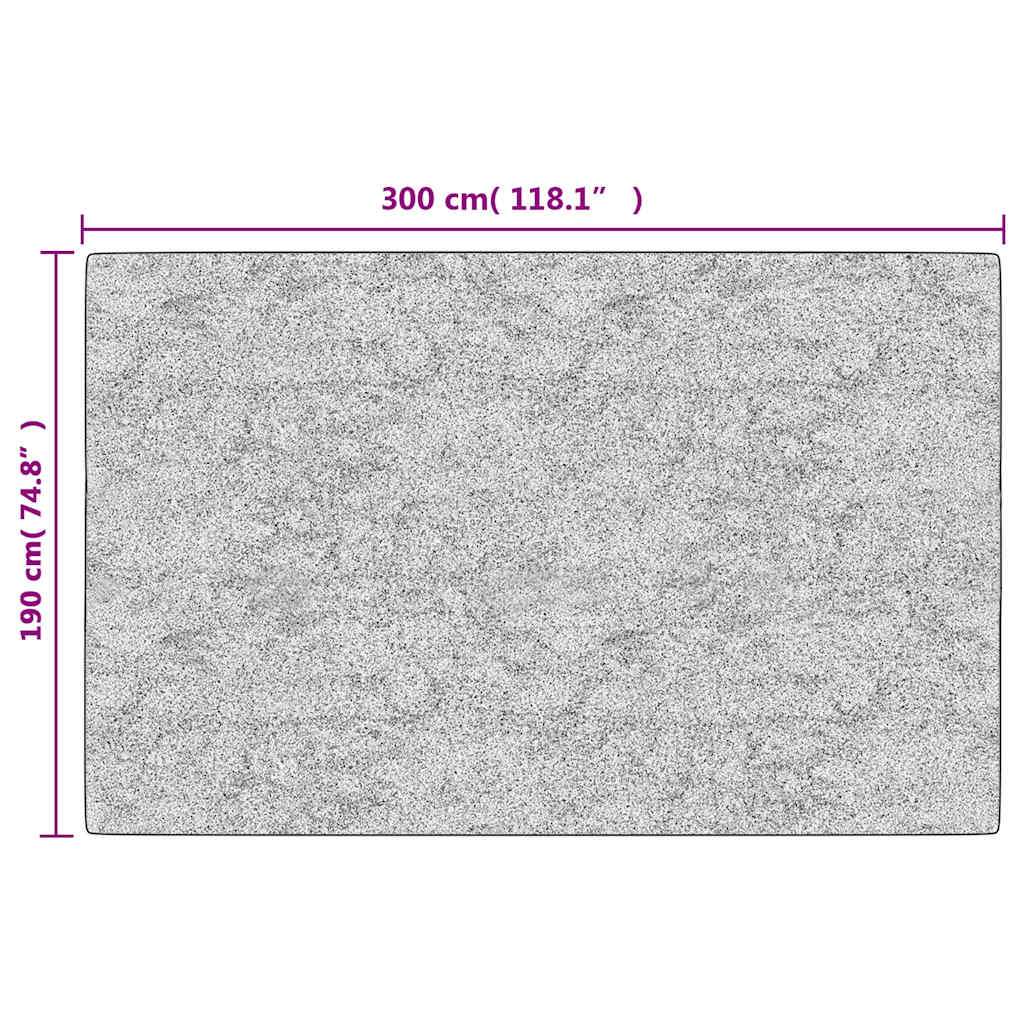 Rug Washable 190x300 cm Beige Anti Slip