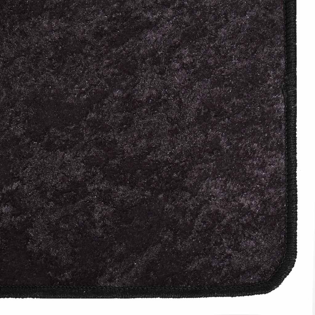 Rug Washable 80x150 cm Anthracite Anti Slip