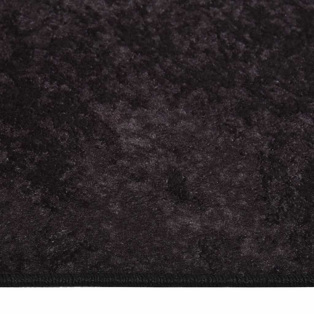 Rug Washable 80x150 cm Anthracite Anti Slip