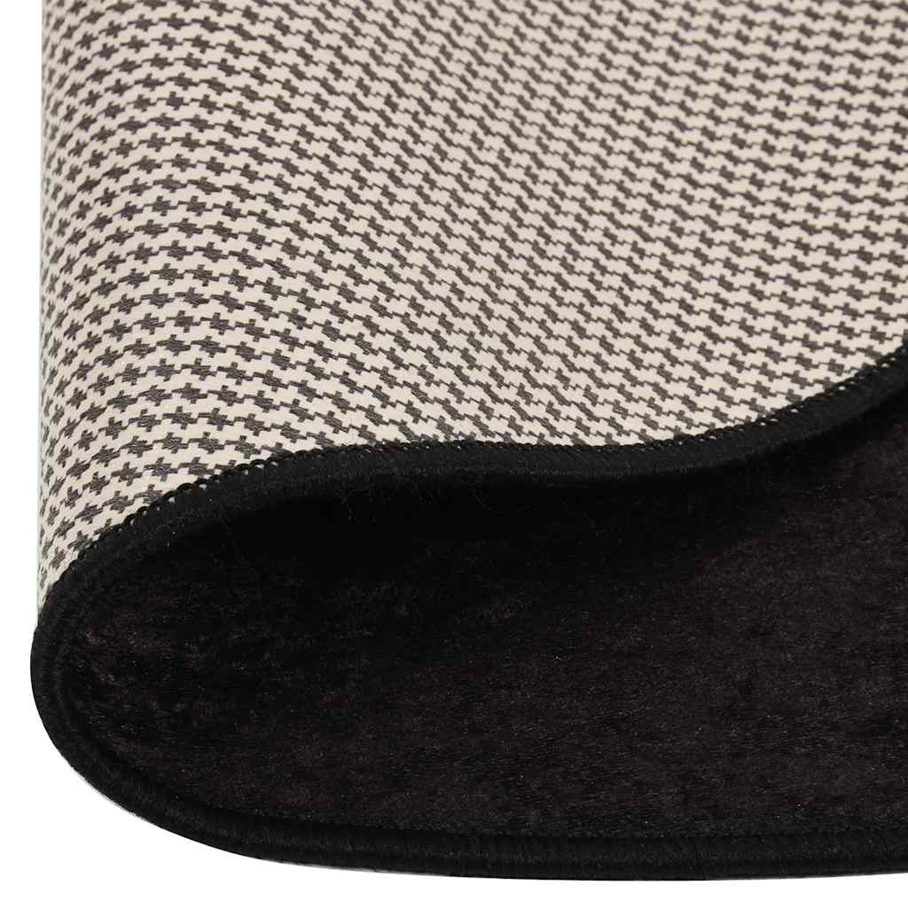 Rug Washable φ120 cm Anthracite Anti Slip