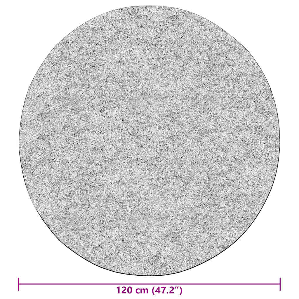 Rug Washable φ120 cm Anthracite Anti Slip