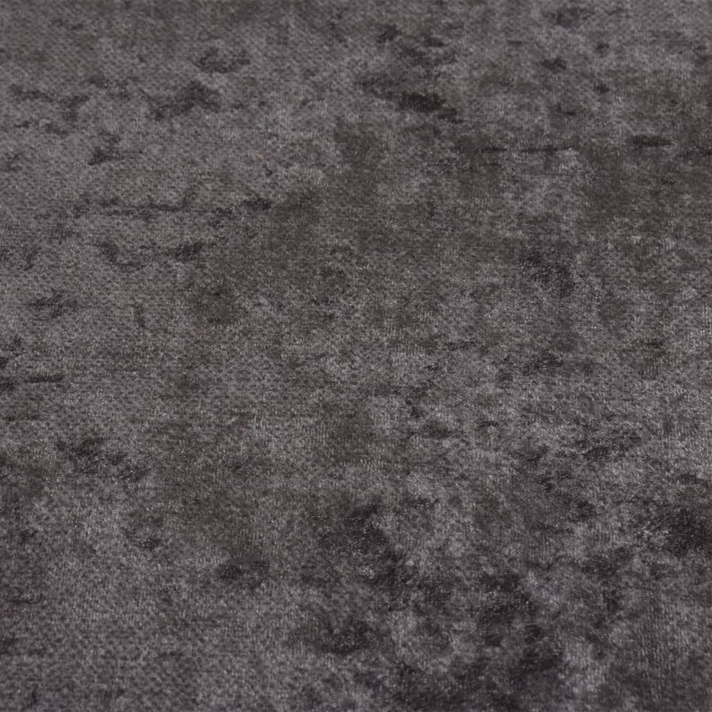 Rug Washable φ120 cm Grey Anti Slip