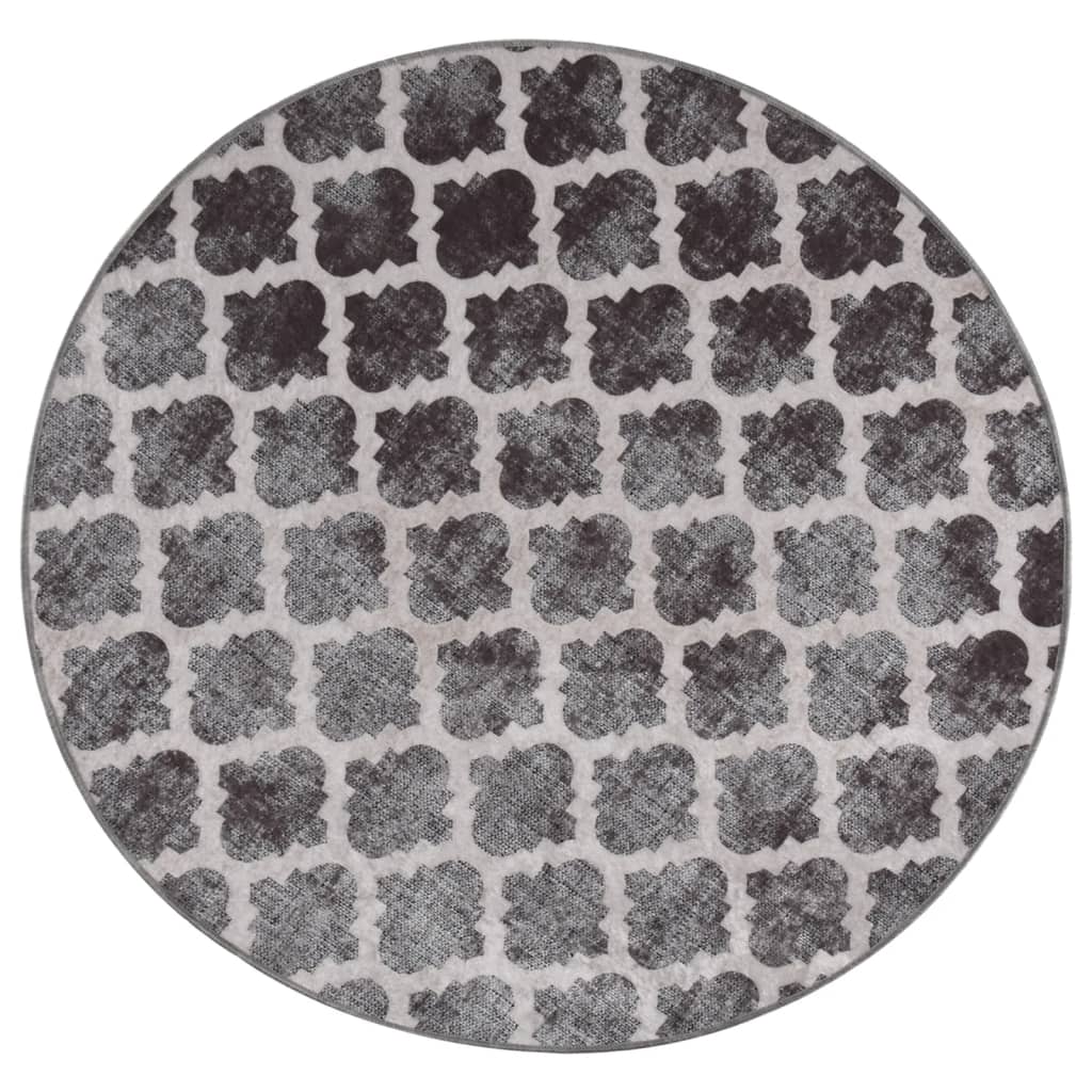 Rug Washable φ120 cm Multicolour Anti Slip