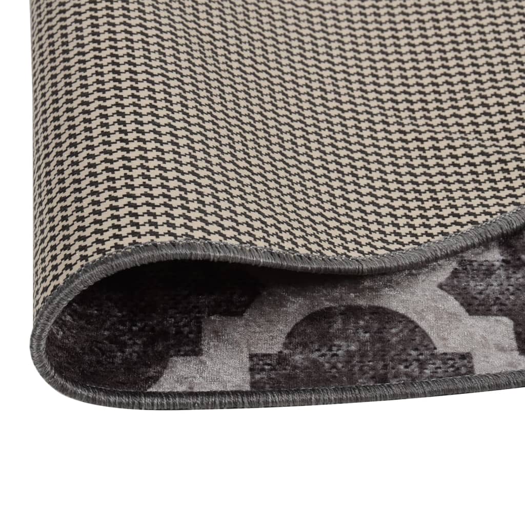 Rug Washable φ120 cm Multicolour Anti Slip