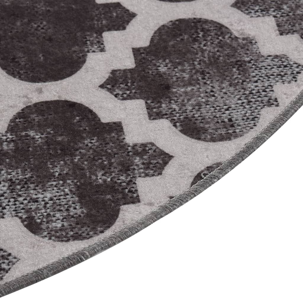Rug Washable φ120 cm Multicolour Anti Slip