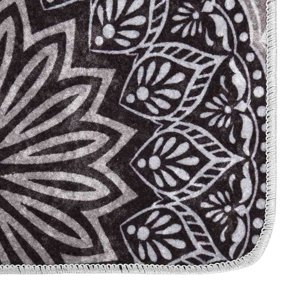 Rug Washable 80x300 cm Multicolour Anti Slip