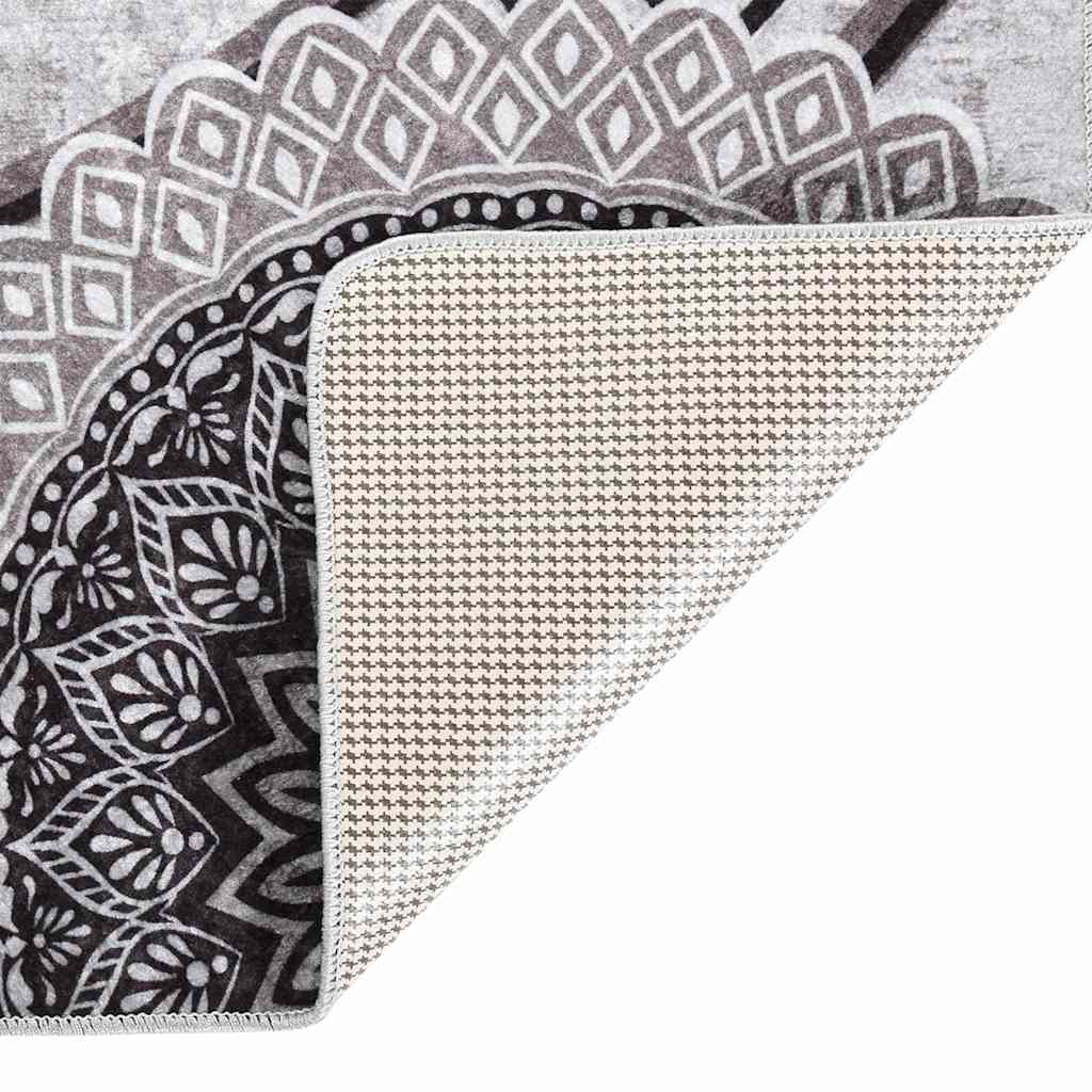 Rug Washable 80x300 cm Multicolour Anti Slip