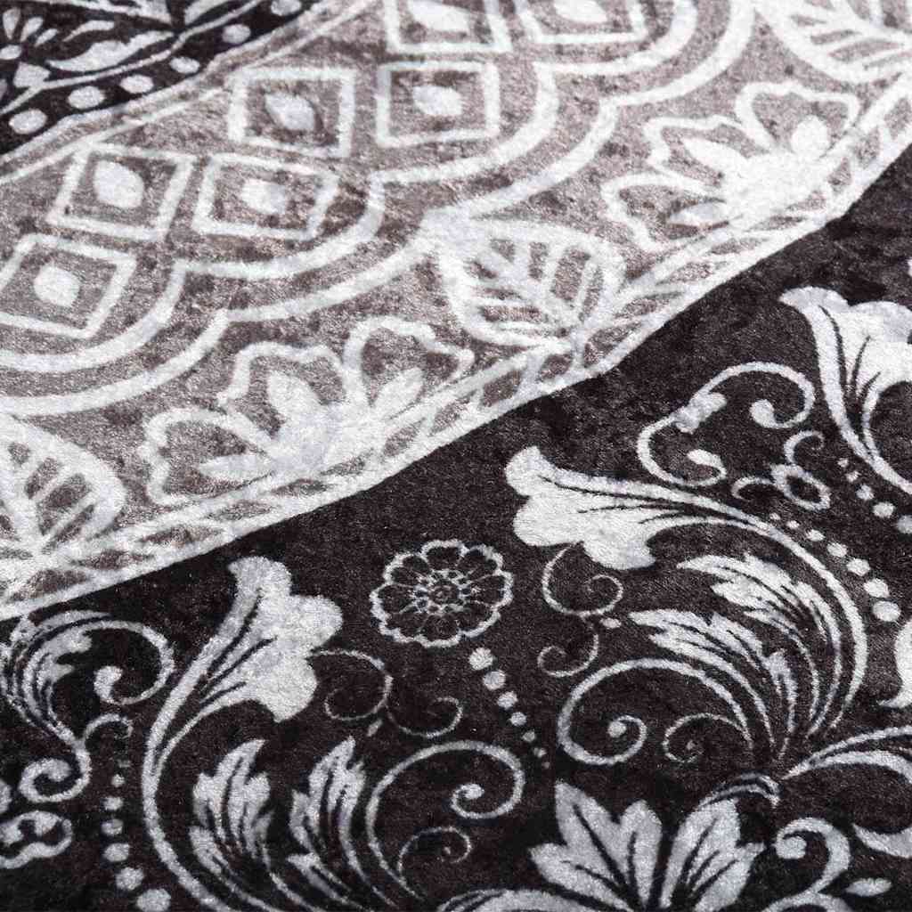 Rug Washable 80x300 cm Multicolour Anti Slip