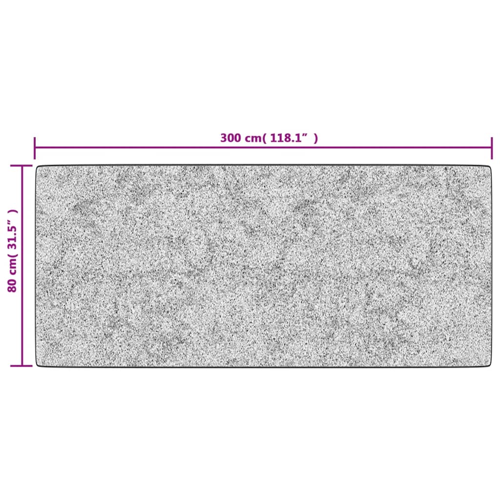 Rug Washable 80x300 cm Multicolour Anti Slip
