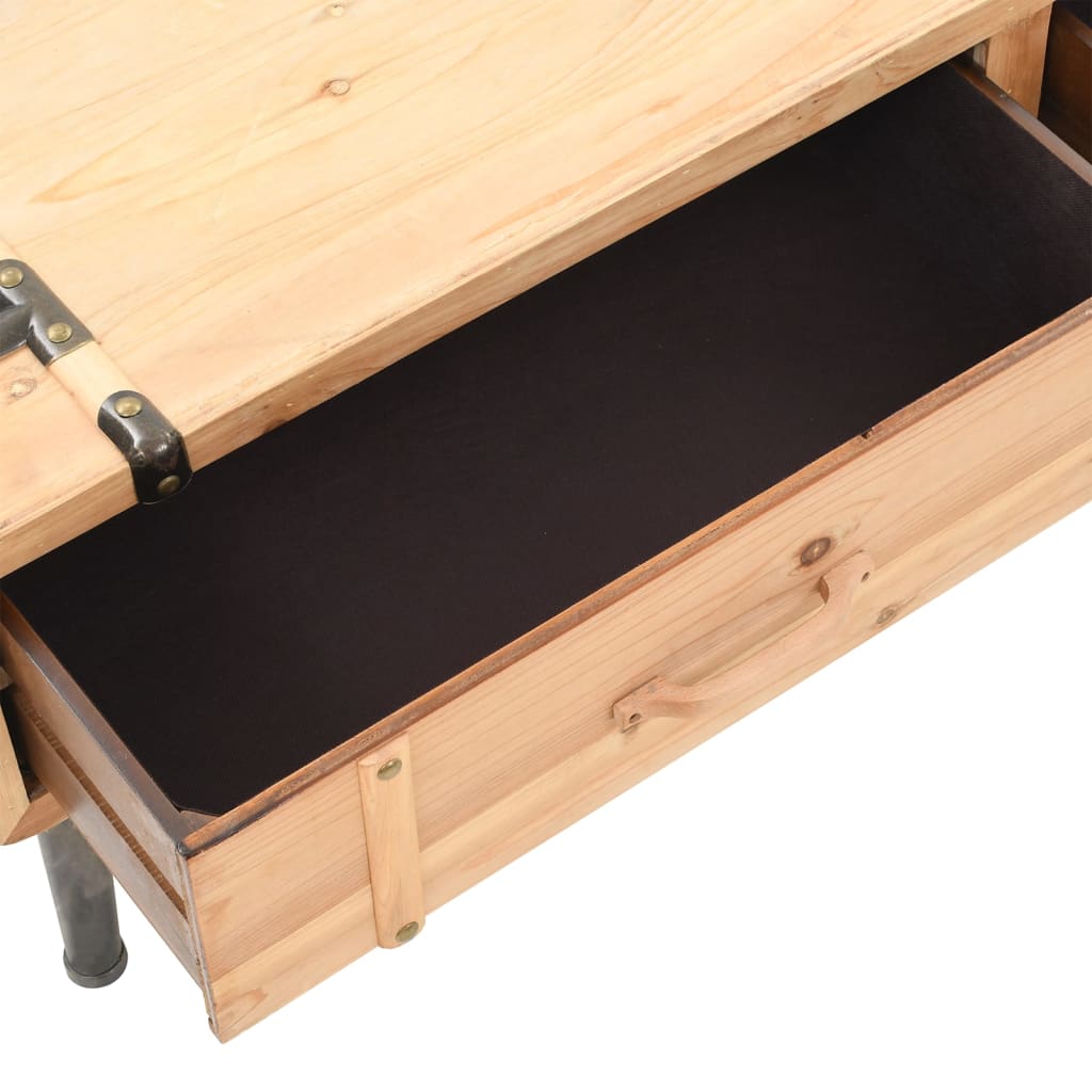 TV Cabinet 110x33x35 cm Solid Firwood