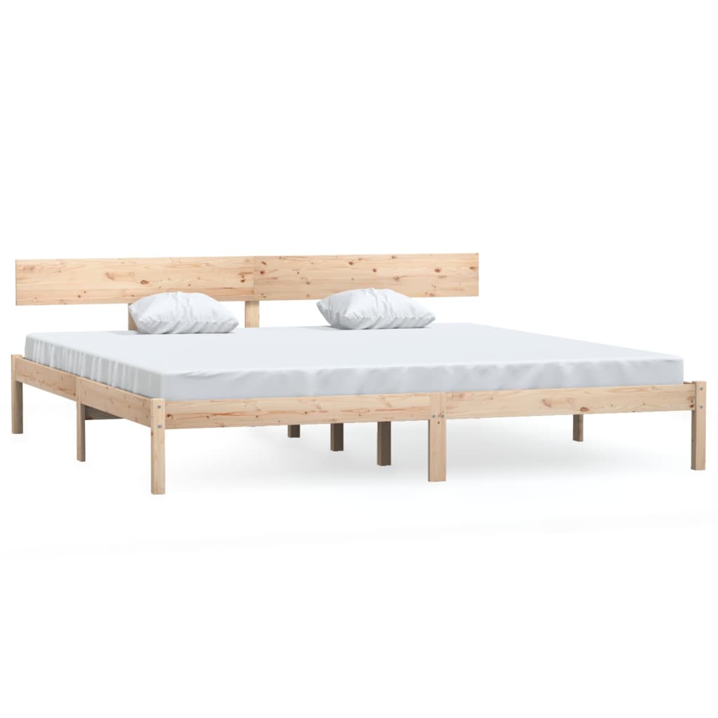 Bed Frame without Mattress Solid Wood 200x200 cm