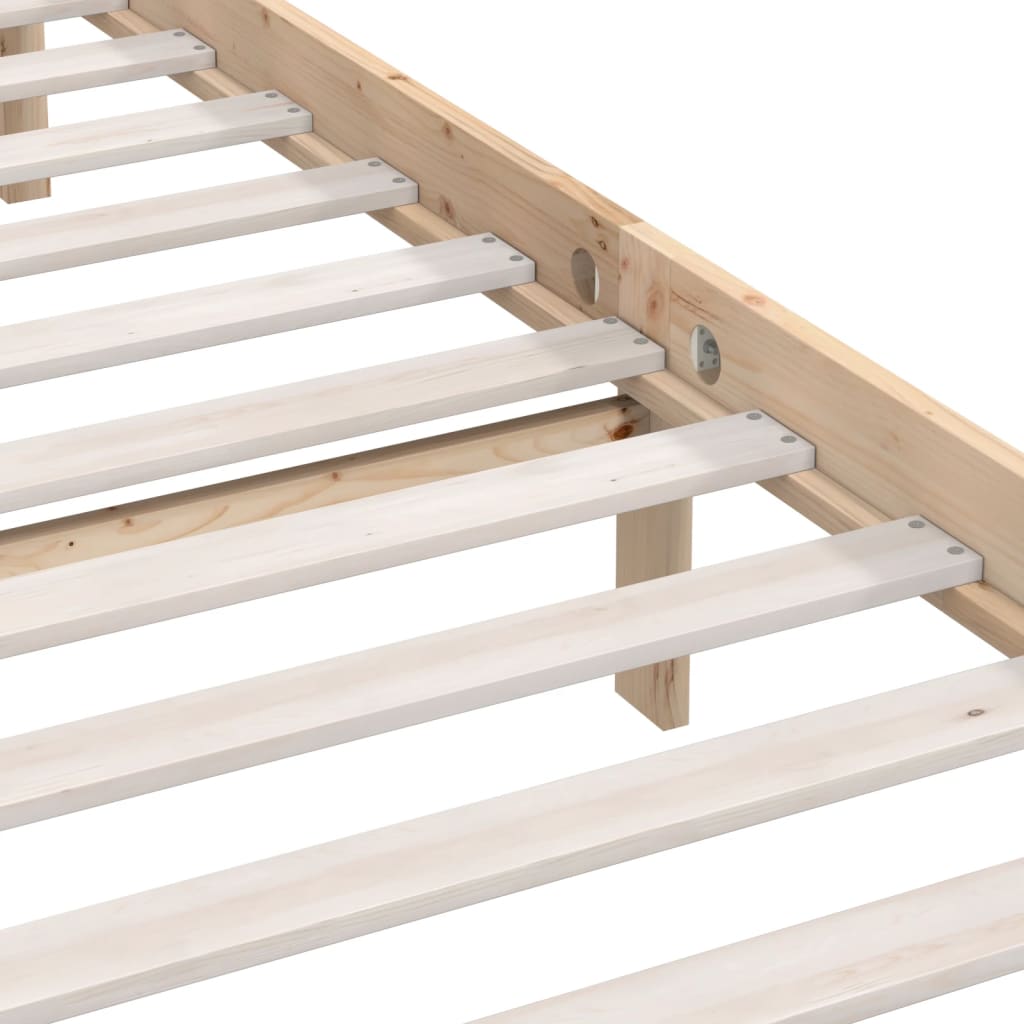 Bed Frame without Mattress Solid Wood 200x200 cm