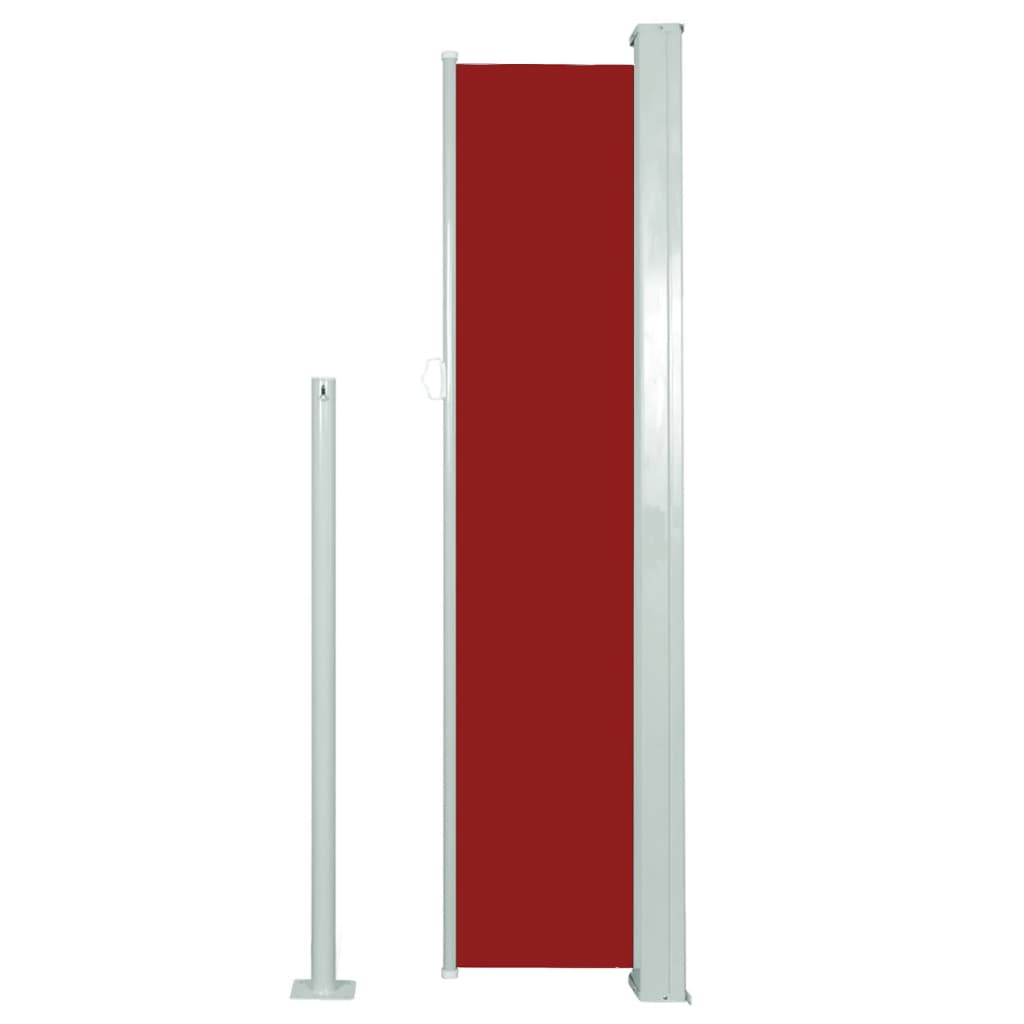 Patio Retractable Side Awning 140x300 cm Red