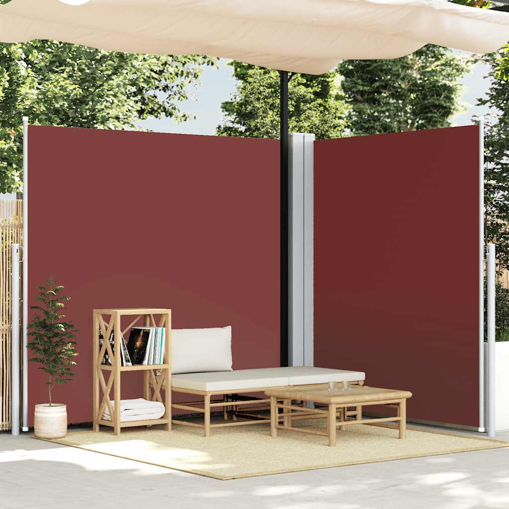 Retractable Side Awning Brown 220x600 cm