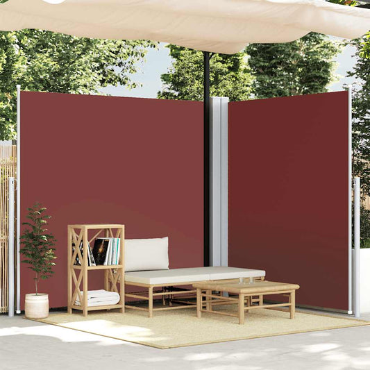 Retractable Side Awning Brown 220x600 cm