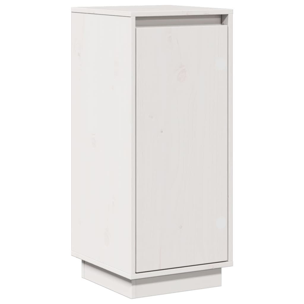 Sideboard White 31.5x34x75 cm Solid Wood Pine