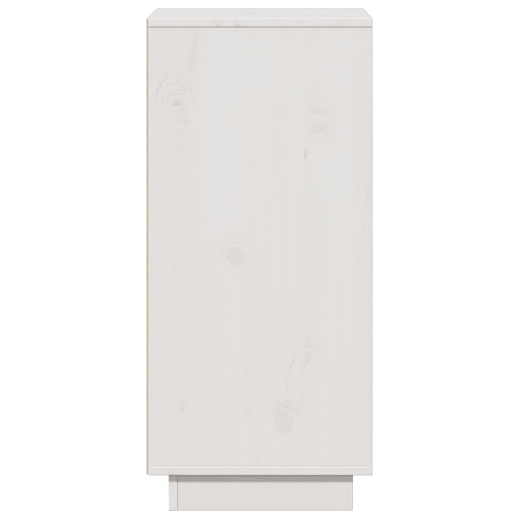 Sideboard White 31.5x34x75 cm Solid Wood Pine