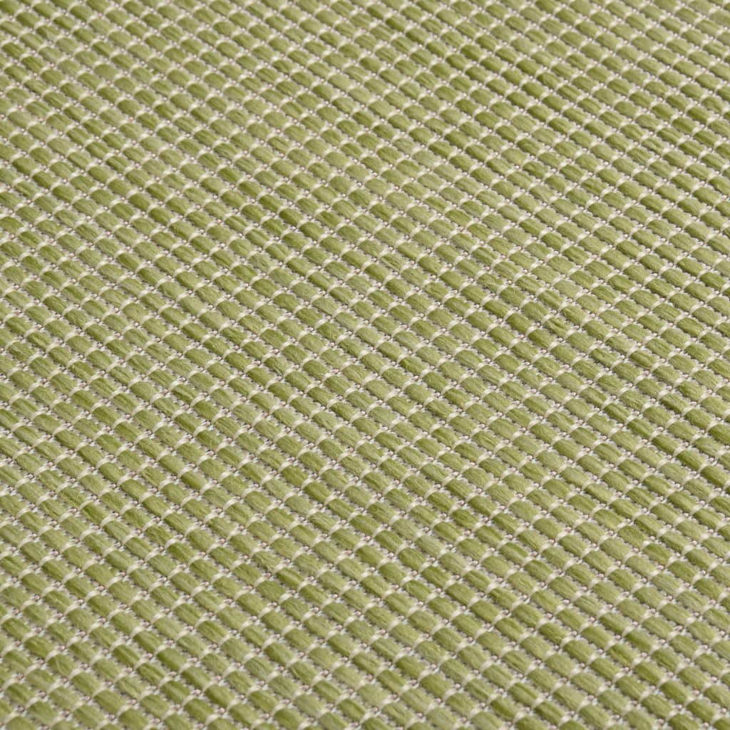 Outdoor Flatweave Rug 160x230 cm Green
