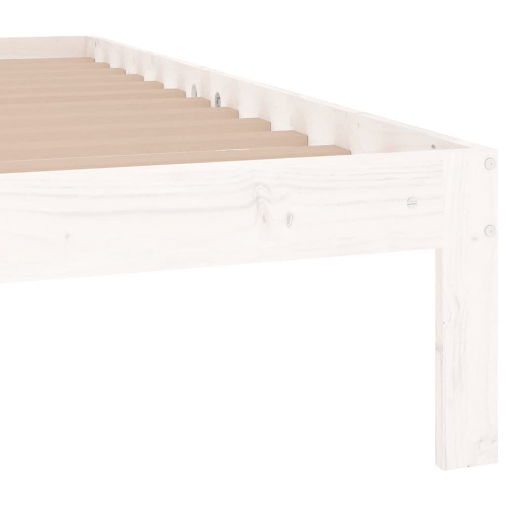 Bed Frame without Mattress White 135x190cm Double