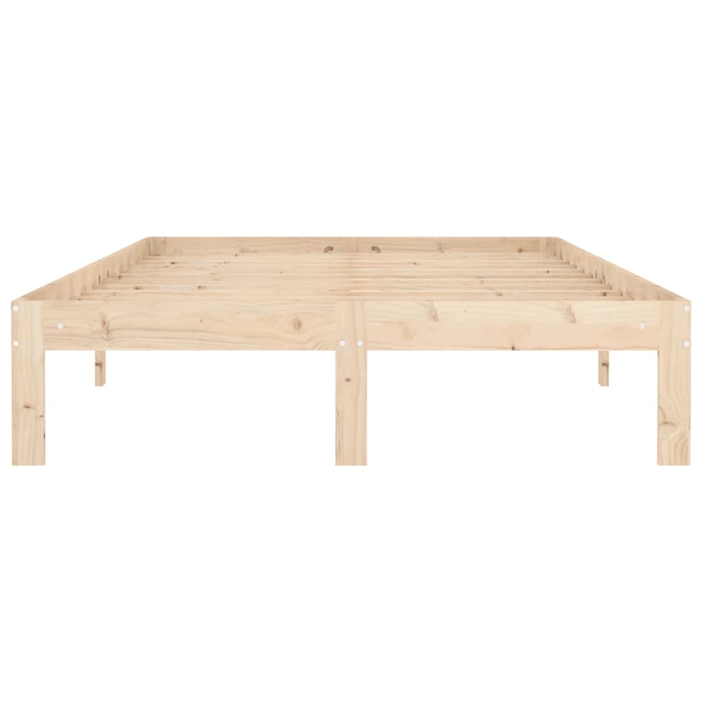 Bed Frame without Mattress Solid Wood Pine 120x200cm