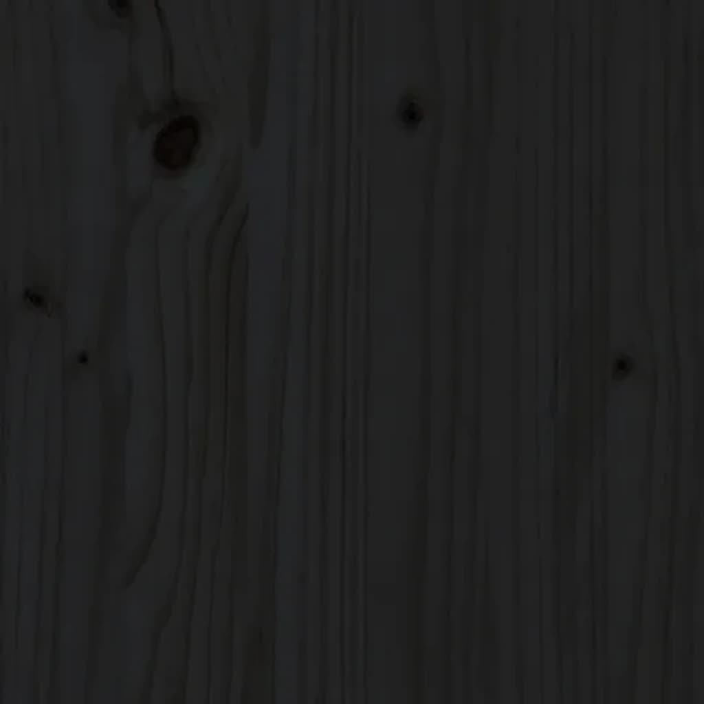 Sideboard Black 40x35x80 cm Solid Wood Pine
