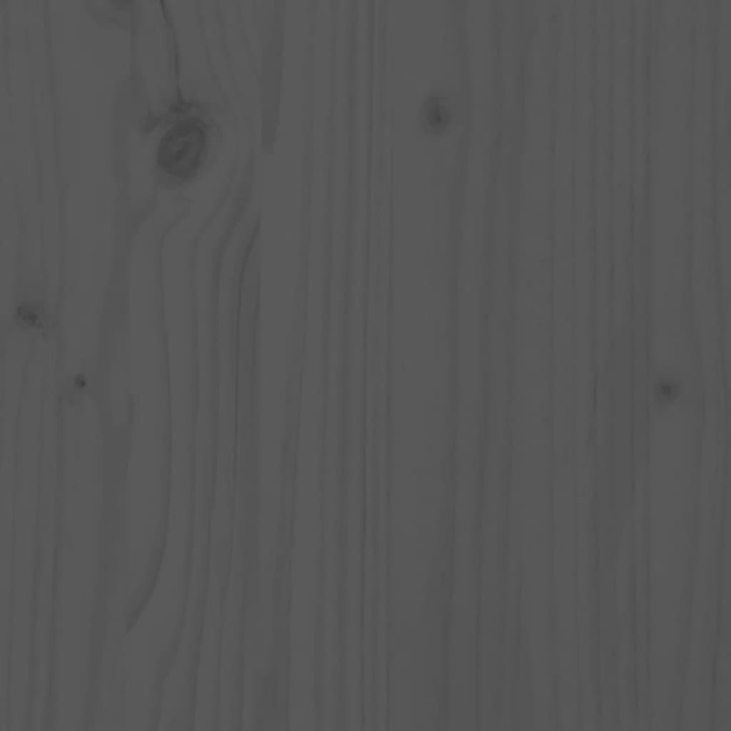 TV Cabinet Grey 110.5x35x44 cm Solid Wood Pine