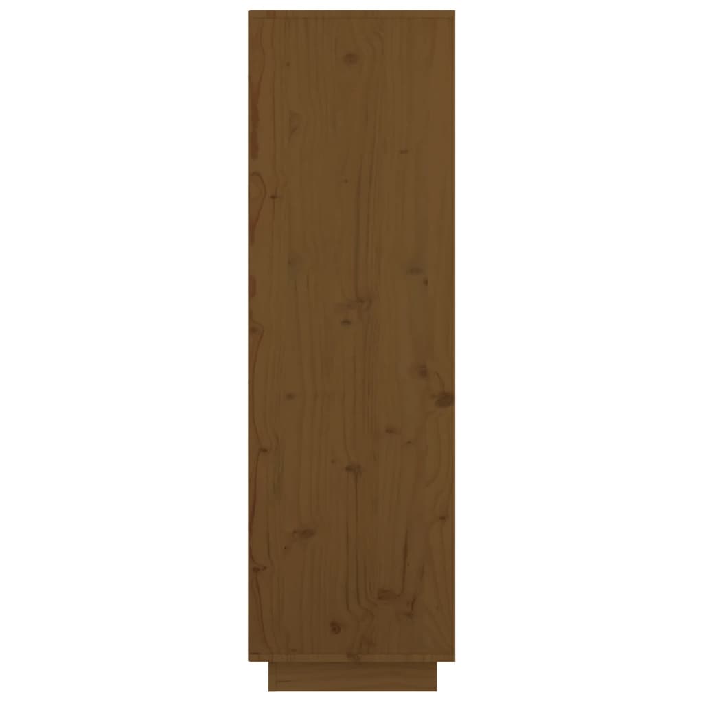 Highboard Honey Brown 74x35x117 cm Solid Wood Pine