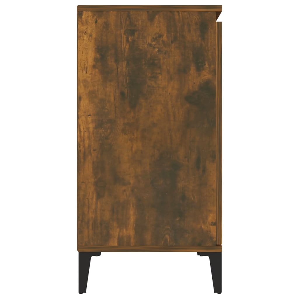 Sideboard Smoked Oak 102x35x70 cm Engineered Wood