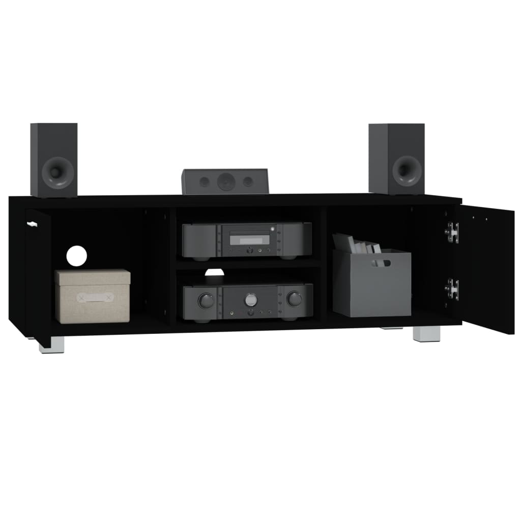 TV Cabinet Black 120x40.5x35 cm Engineered Wood
