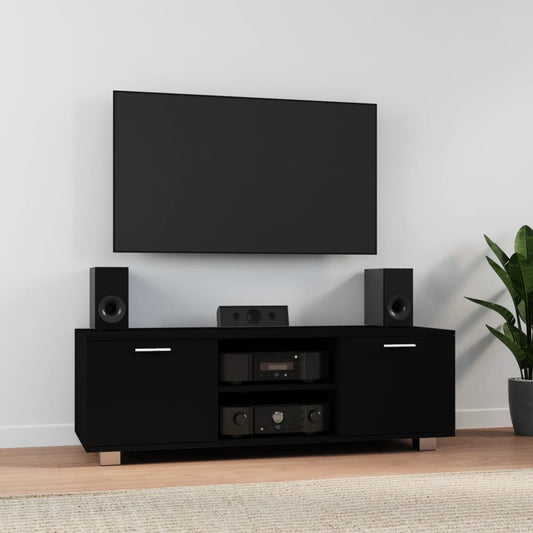 TV Cabinet Black 120x40.5x35 cm Engineered Wood