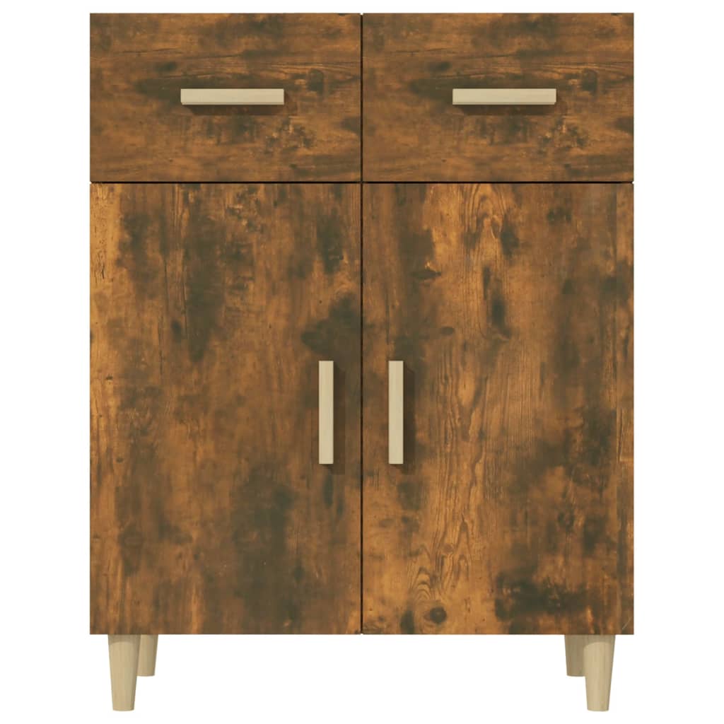 Sideboard Smoked Oak 69.5x34x90 cm Engineered Wood