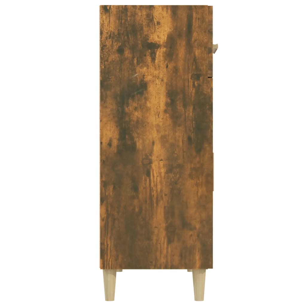 Sideboard Smoked Oak 69.5x34x90 cm Engineered Wood