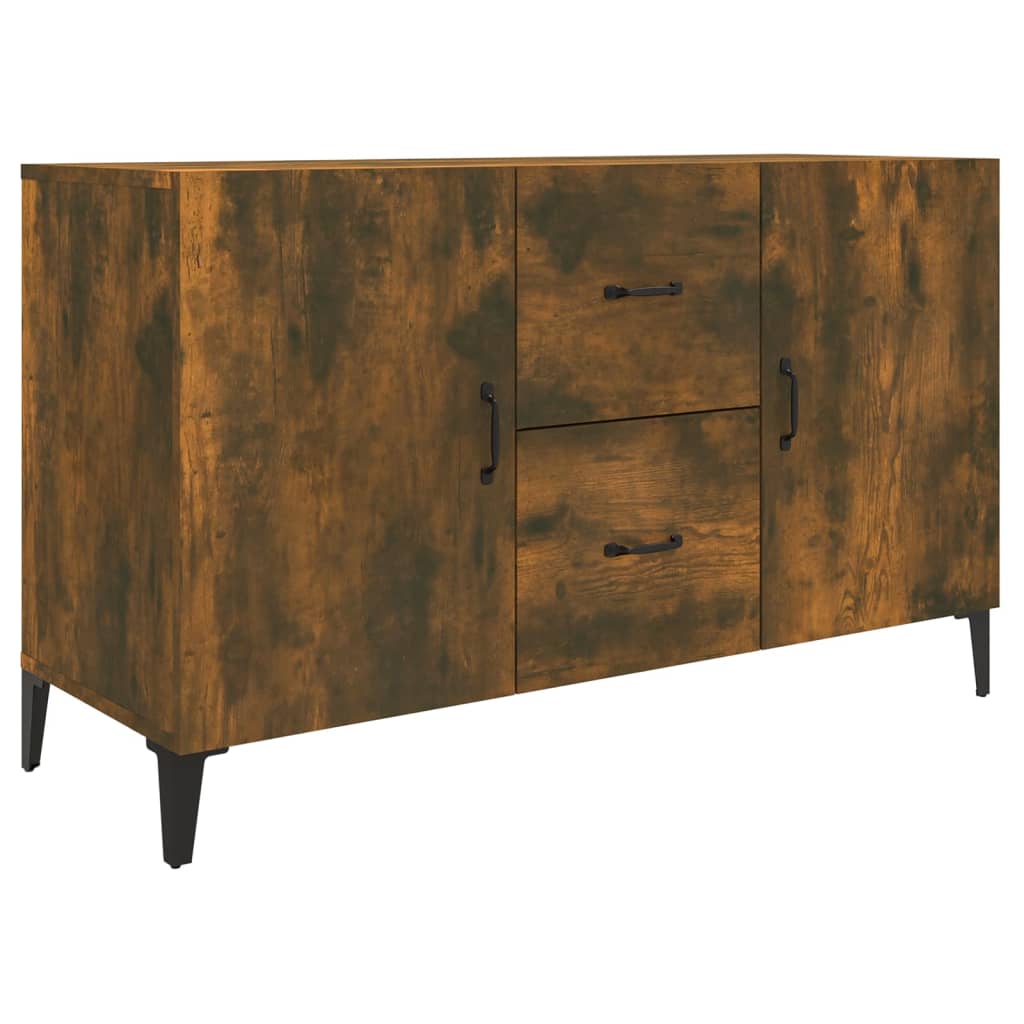 Sideboard Smoked Oak 100x36x60 cm Engineered Wood
