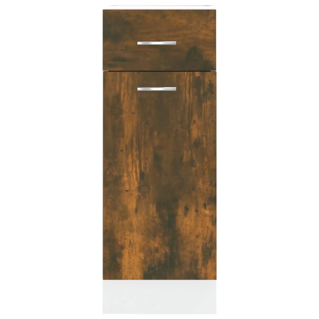 Drawer Bottom Cabinet Lyon Smoked Oak 30x46x81.5 cm Engineered Wood