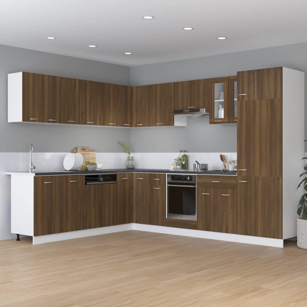 Drawer Bottom Cabinet Lyon Brown Oak 30x46x81.5 cm Engineered Wood
