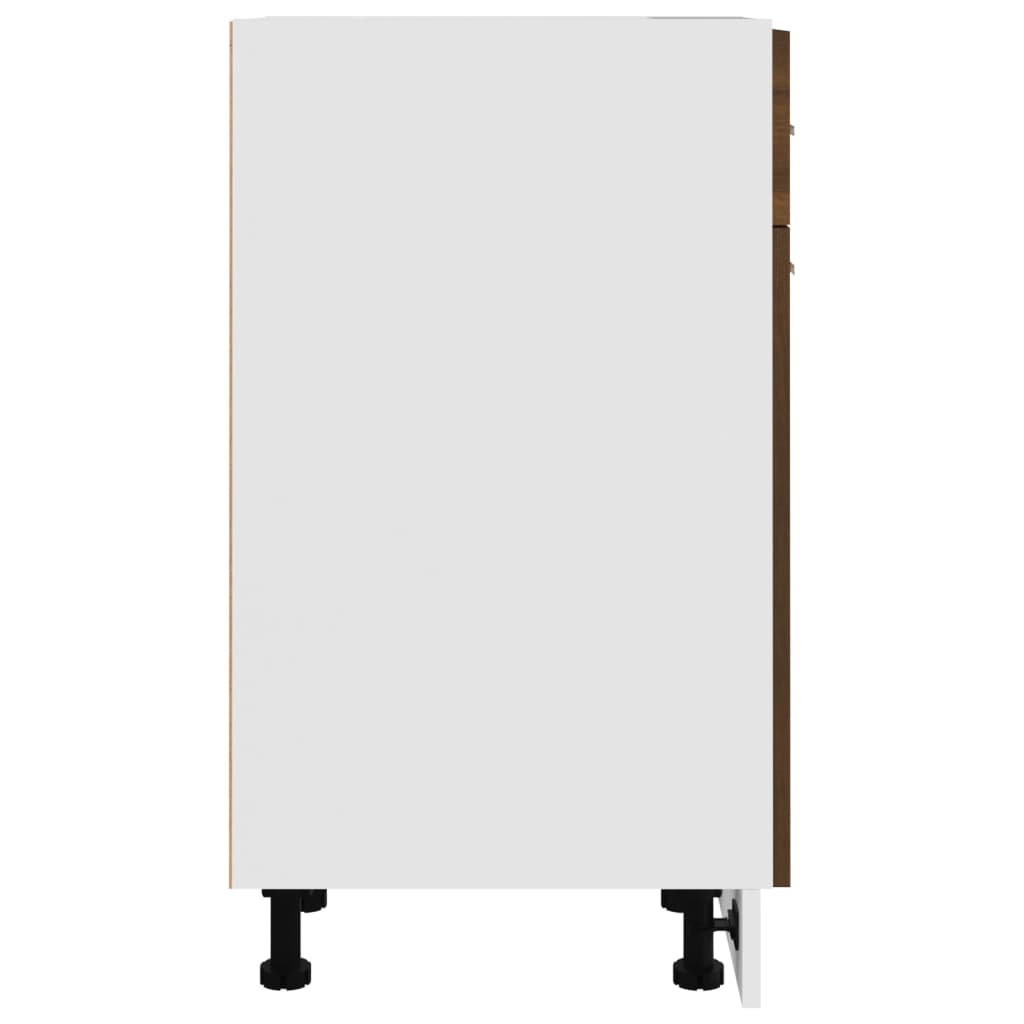 Drawer Bottom Cabinet Lyon Brown Oak 30x46x81.5 cm Engineered Wood