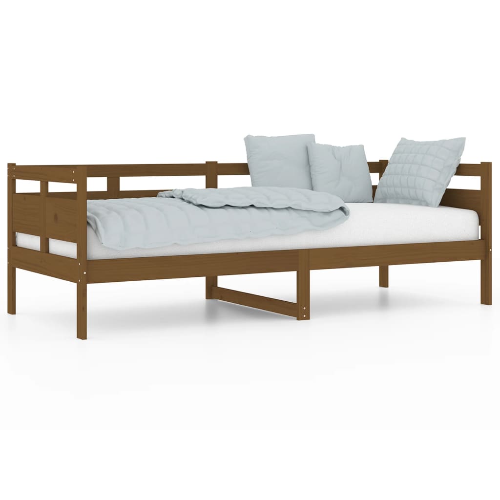 Day Bed without Mattress Honey Brown Solid Wood Pine 80x200 cm