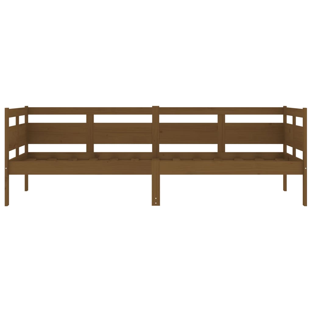 Day Bed without Mattress Honey Brown Solid Wood Pine 80x200 cm